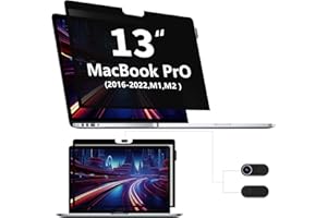 HALLOIVE Privacy Screen Protector for MacBook Pro 13 inch, Removable Privacy Screen Filter for MacBook Air 13 Inch (2018-2021, M1) & MacBook Pro 13 In (2016-2022, M1, M2),Anti Fingerprint/Anti Blue Light Glare