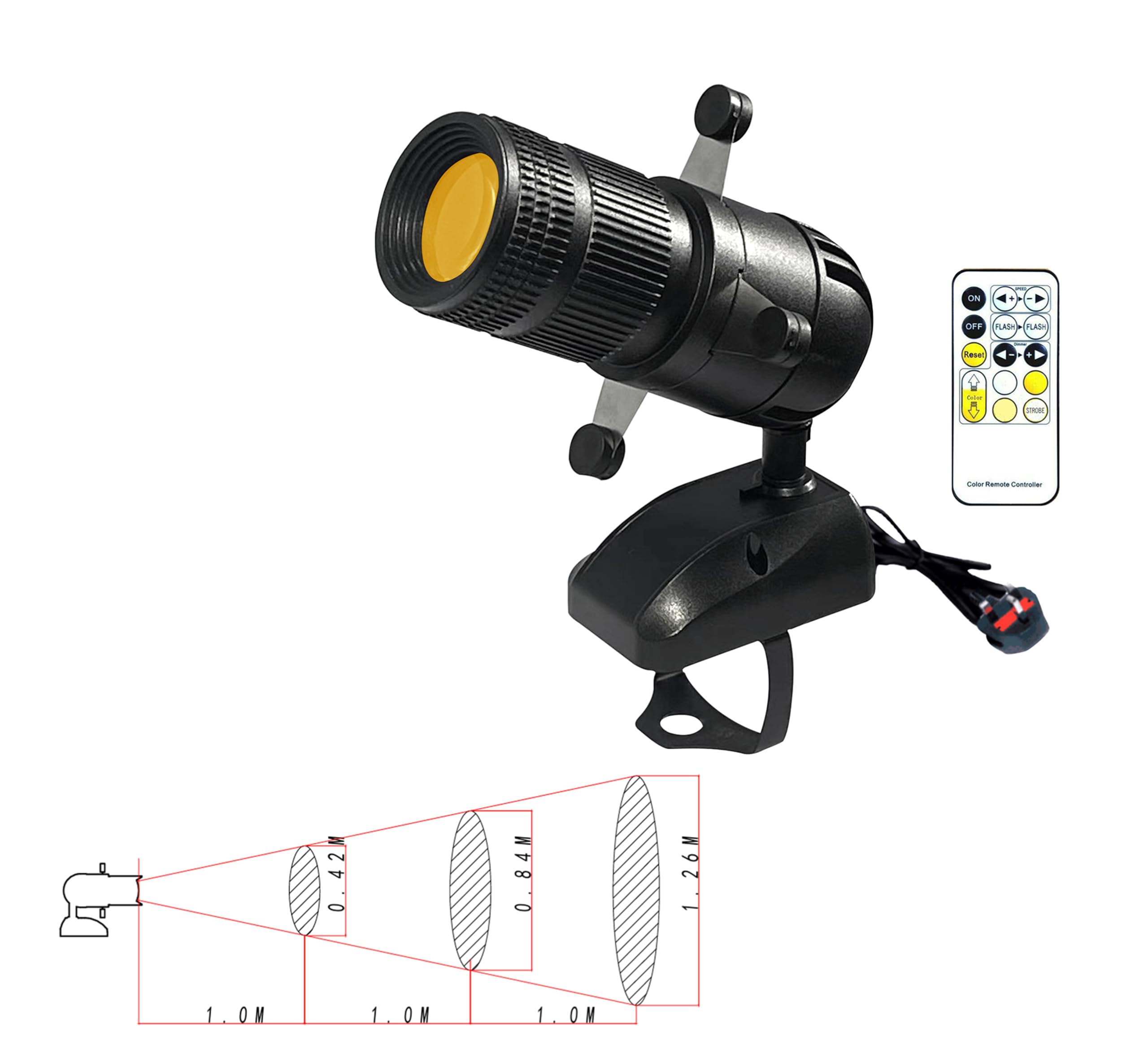 LED Shapeable Spotlight with Adjustable Stand,SENLAN spot Light for Gallery,muserm,Concert,Stage
