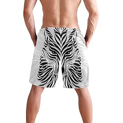 Men's Summer Cool Swim Trunks Quick Dry Abstract