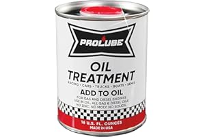 Prolube Oil Treatment - Engine Oil Additive for Gas & Diesel Engines - Reduces Wear, Noise, Vibration - Boosts Fuel Economy & Horsepower - Works on Transmissions & Differentials (16oz)