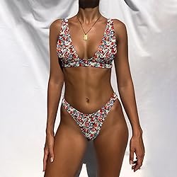 Bathing Suits for Women Deep V Neck Sexy Two Piece