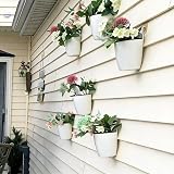ORIMERC 6 Pack Self Watering Wall Planters White Indoor Outdoor view 7