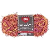 Red Heart Scrubby Sparkle Yarn - "Marshmallow" Color (3-Pack) - E851-8001 - Perfect For Dishcloths & Scrubbies!