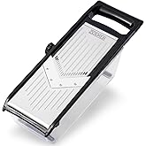 ZOLMER® Mandoline slicer for kitchen - Adjustable Vegetable Slicer with Two Extra-Sharp Julienne Blades - Veggie Slicer with 