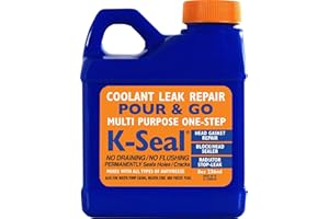 K-Seal ST5501 Multi-Purpose One Step Permanent Coolant Leak Repair, 8oz, Pour and Go, Mixes with All Antifreeze, No Flushing Required