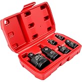 6-Piece Impact Socket Adapter Set, 1/4" 3/8" 1/2" 3/4" Drive Reducers &amp; Adapters,CR-V Steel, Impact Grade Socket Adapter Kit for Impact Tools