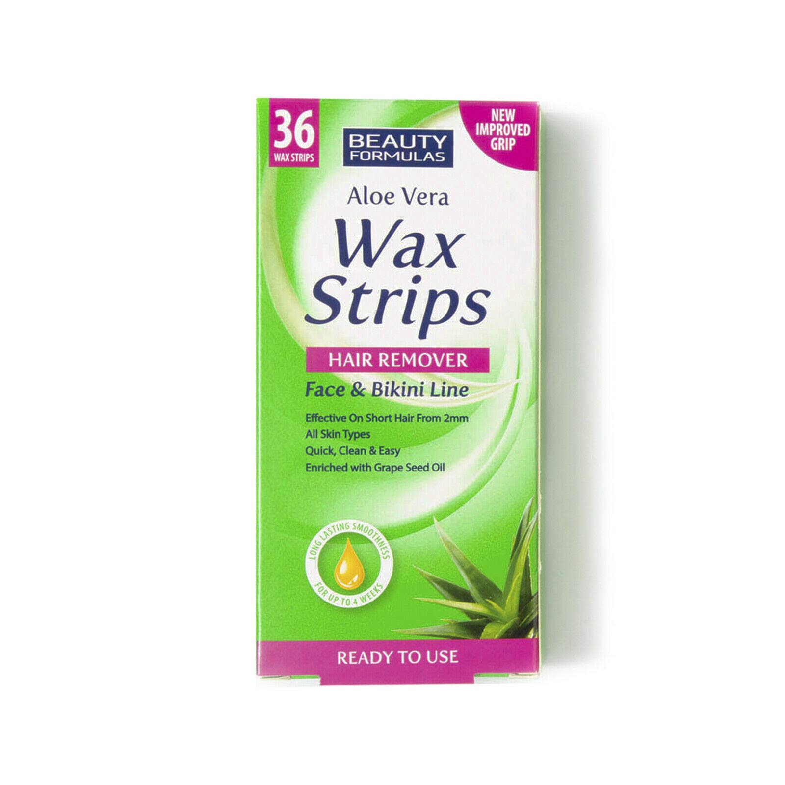 Beauty Formulas hair removal wax strips – Face & Bikini Line by Beauty Formulas