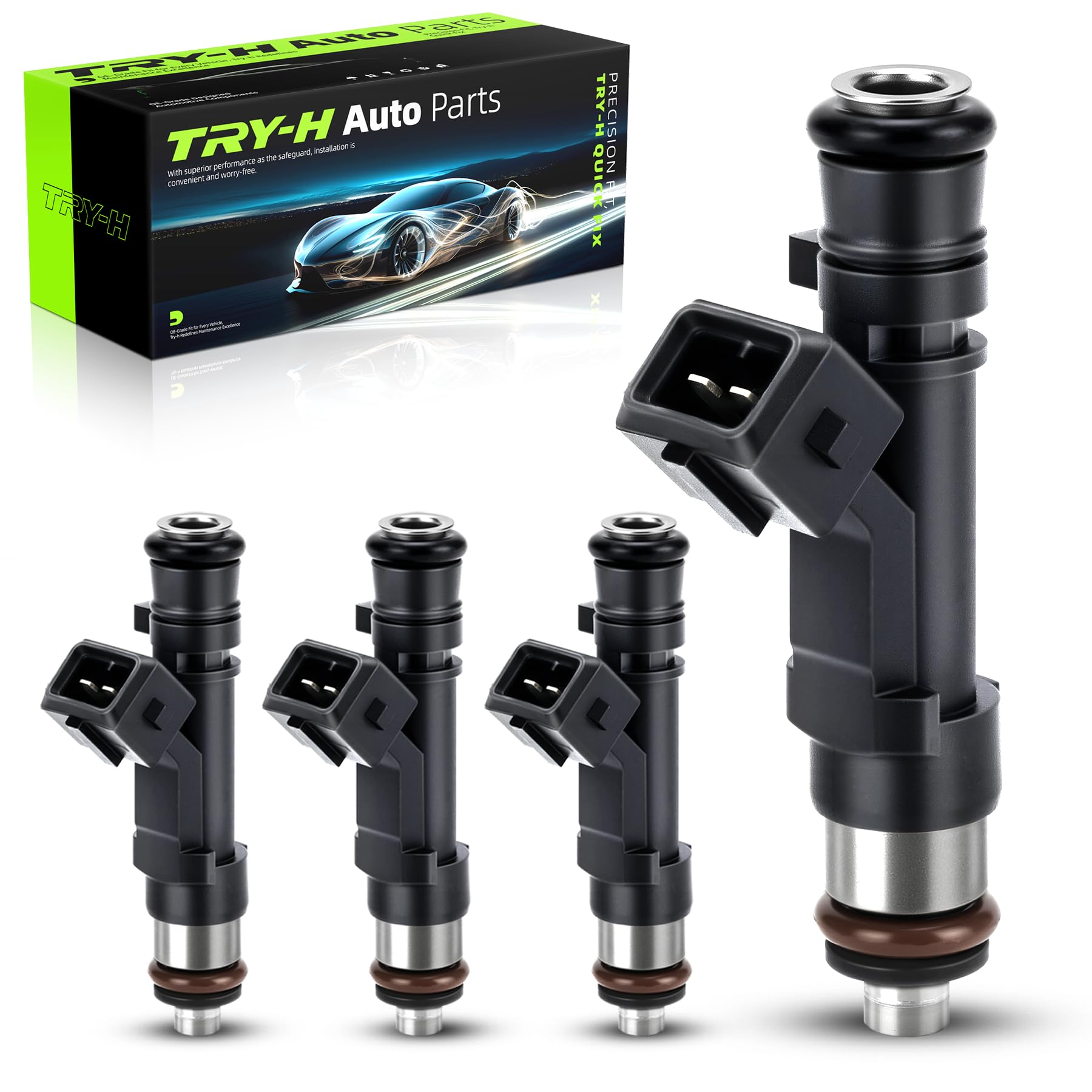 Photo 1 of 0280158205 Fuel Injectors for Chevy Cruze 2011-2015 Cruze Limited 2016 Sonic 2012-2016 Trax 2013-2016 Buick Encore 2013-2015 2017-2019 L4 1.4L Set of 4 Replace# FJ1150 2173432 62711