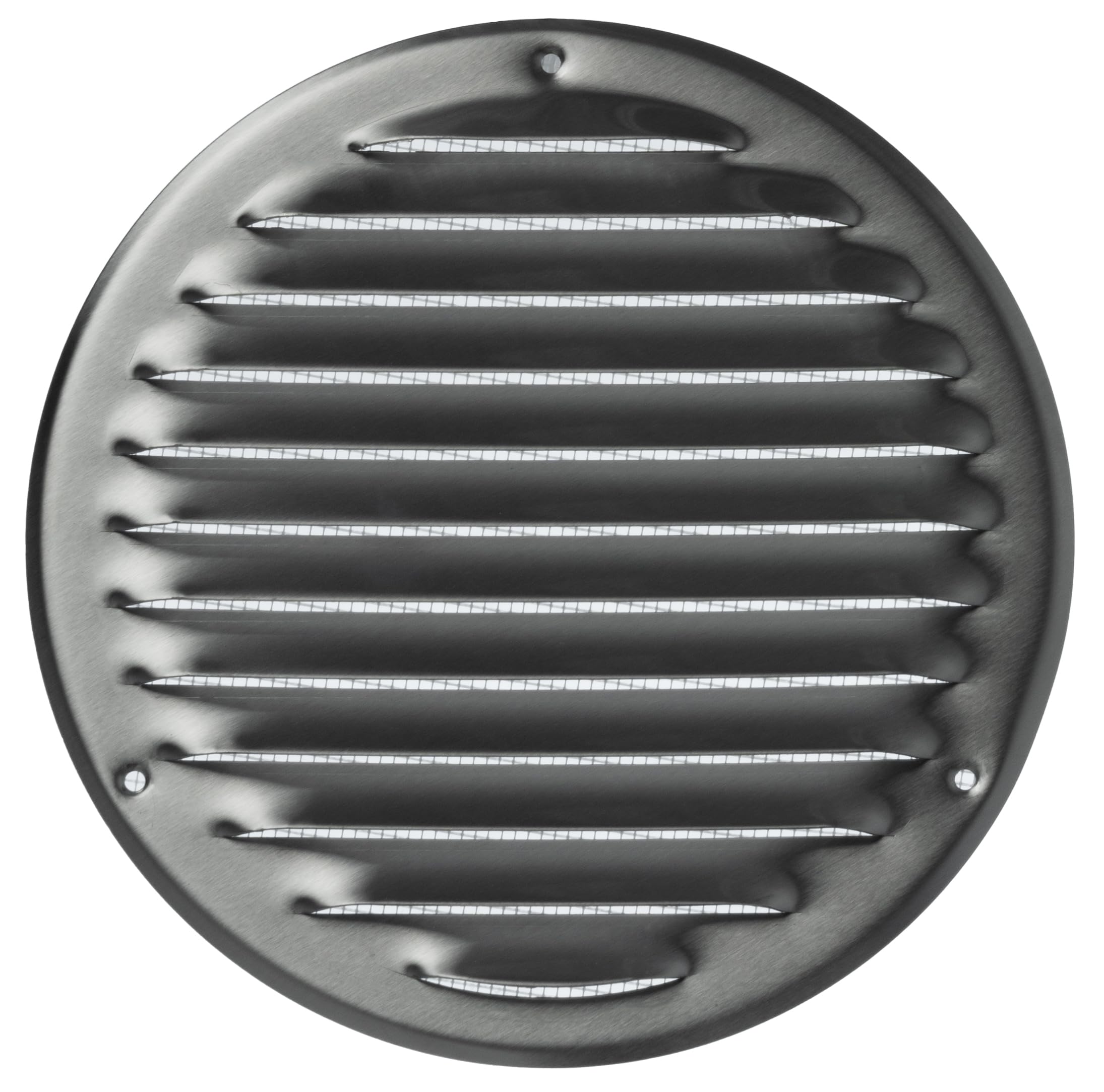 Steinberg14 Stainless Steel 160mm Metal Air Vent Cover with Insect Mesh - 6 inch Round Ventilation Grille
