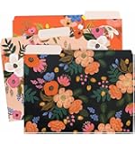 Lively Floral Letter Sized File Folders by Rifle Paper Co. -- 3 Styles