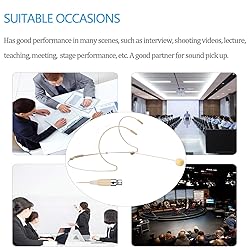 Sujeetec Microphone Headset Discreet Headworn