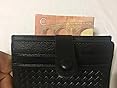 CLUCI Piccolo portafoglio da donna in pelle bifold multi mini porta carte organizzatore progettista donna cerniera moneta con finestra di identificazione rimovibile, Marrone scuro