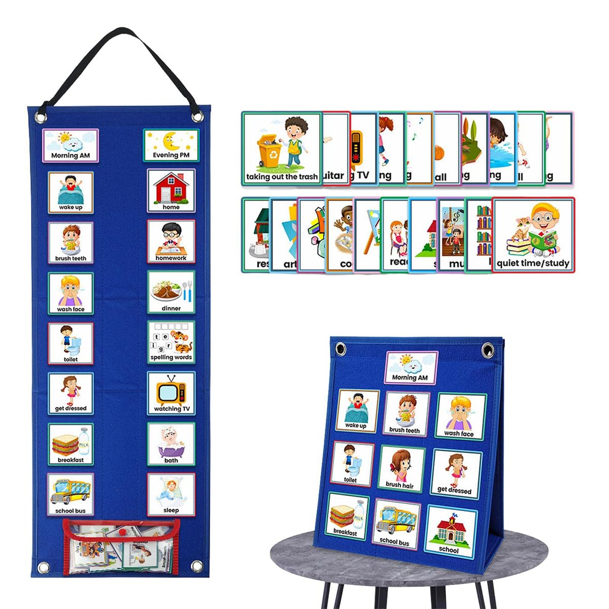 Mua Ladruph Visual Schedule Cards 70 PCS Autism Communication Cards ...