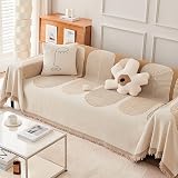 BIVOO Chenille Double Sided Sofa Cover 180x260cm Gray Protector view 3