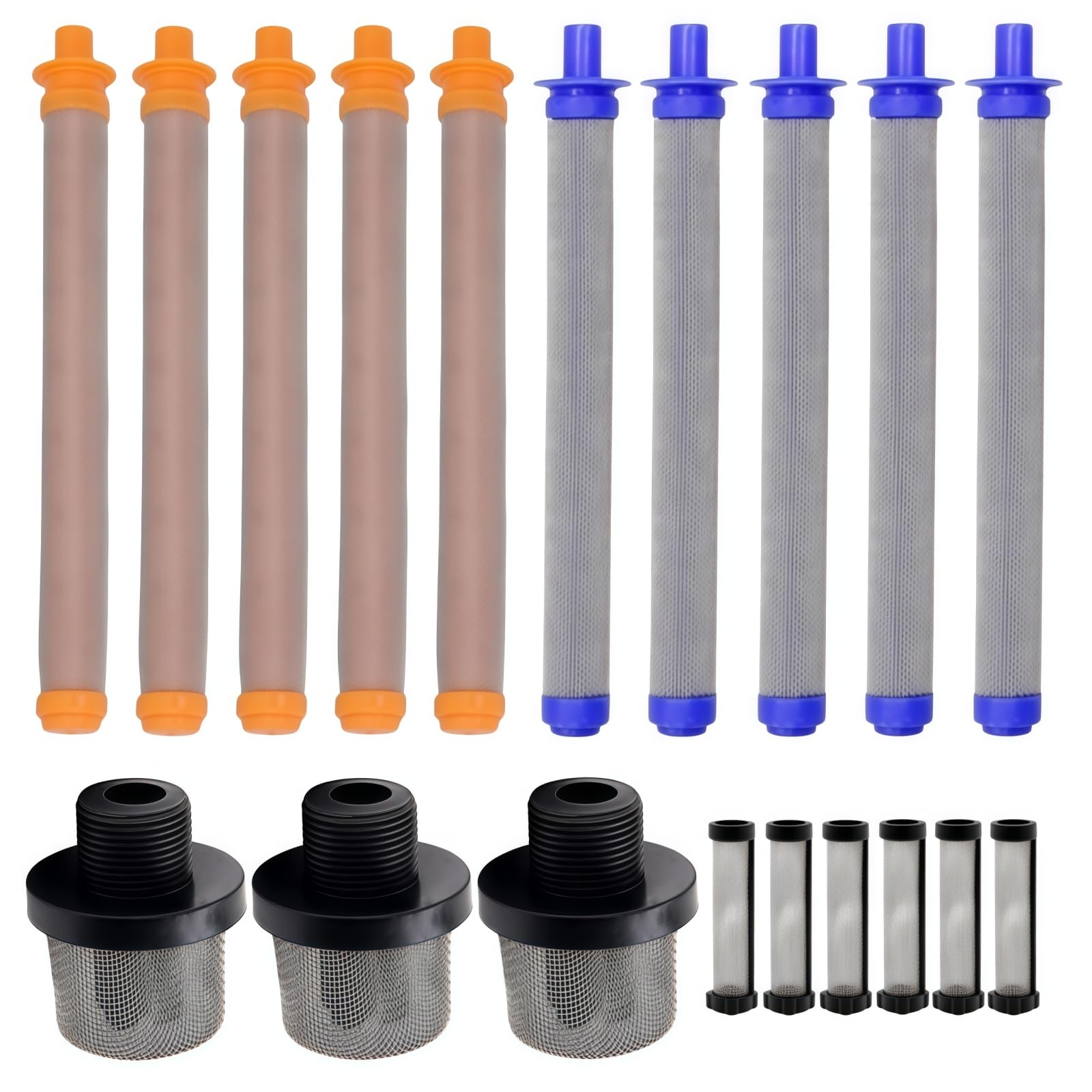 Photo 1 of (3+5+5+6PK) Replaces for Graco Paint Sprayer 288716 3/4” Pump Inlet Strainer 288749 288750 288747 60 100 40 Mesh Gun Filters InstaClean Manifold Filter Fits Graco Magnum X5 X7 ProX7 ProX9 SG2 SG3