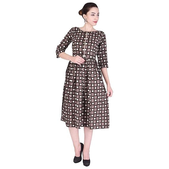 geometric midi dress