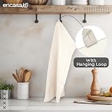 Encasa XO Kitchen Dish Towels Set 4 Cotton Towels Waffle Weave 70x45 cm view 5