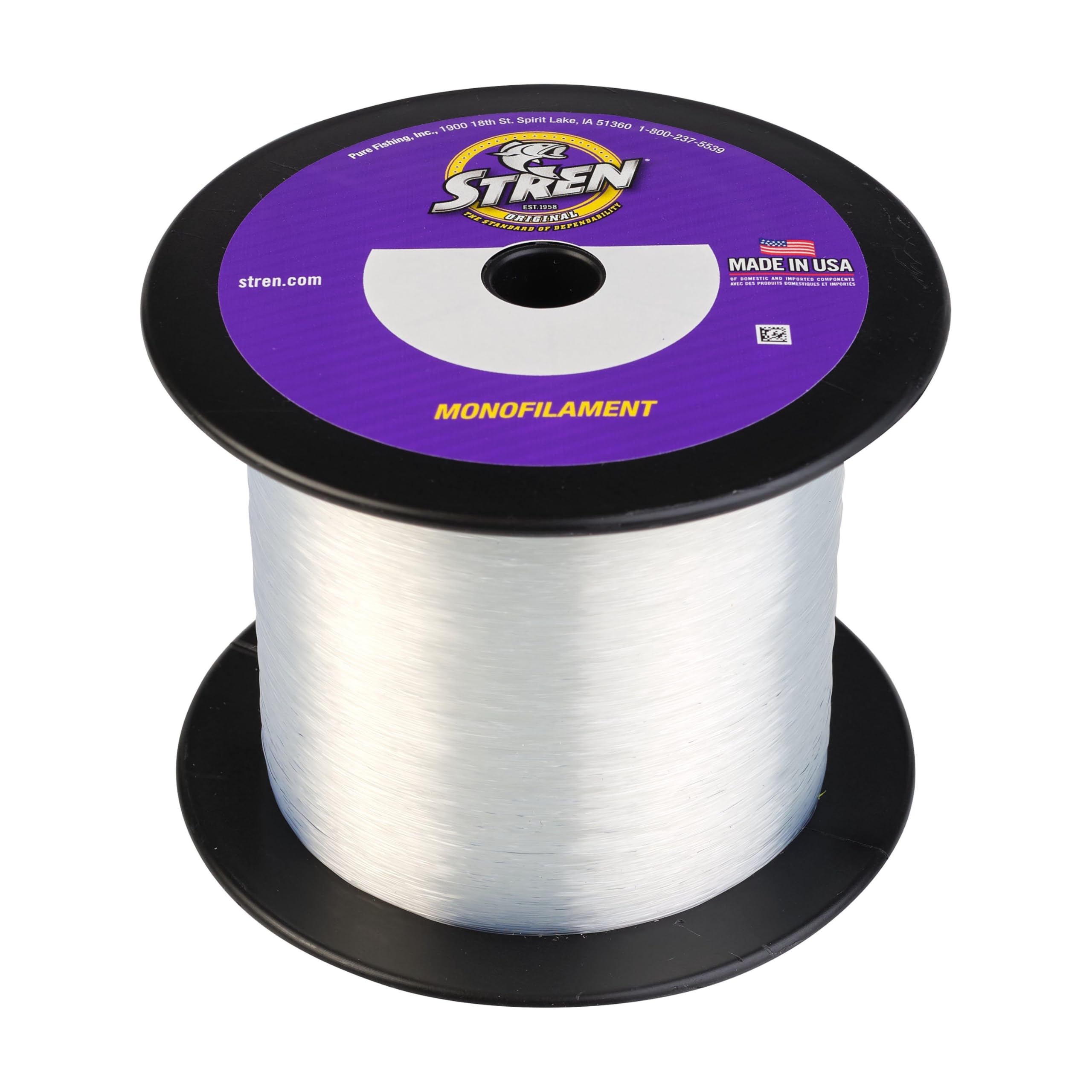 Stren Original®, Clear/Blue Fluorescent, 30lb | 13.6kg Monofilament Fishing Line, Suitable for Freshwater Environments