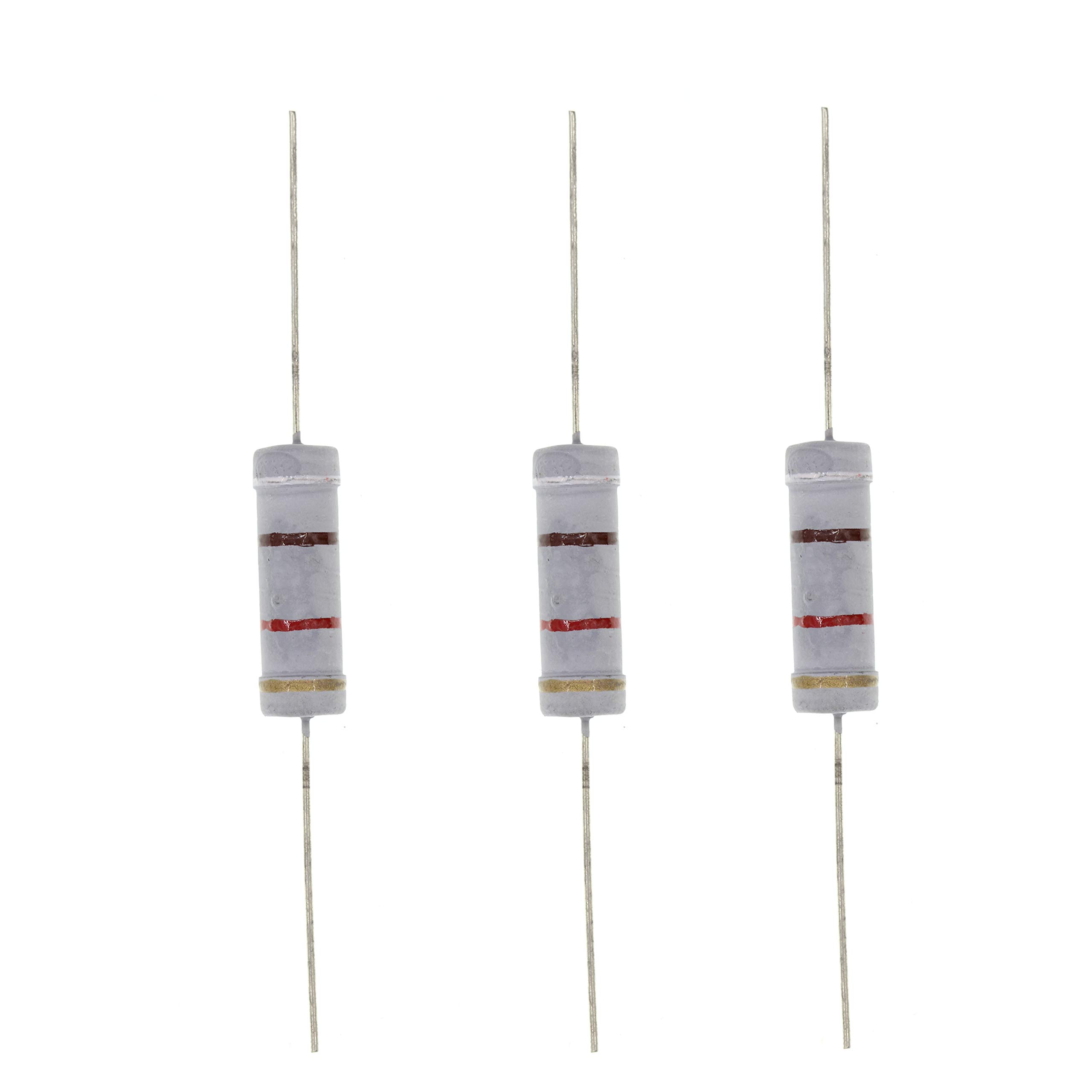 HUABAN 10PCS 5W 5 Watts 9K1 9K1 Ohm 5% Metal Oxide Film Resistor
