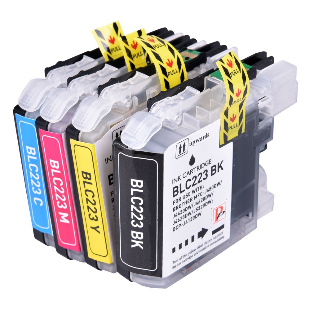 4 Cartucce LC223 Compatibili Per Brother MFC-J4625DW, J4620DW, J5720DW - Nero C M Y