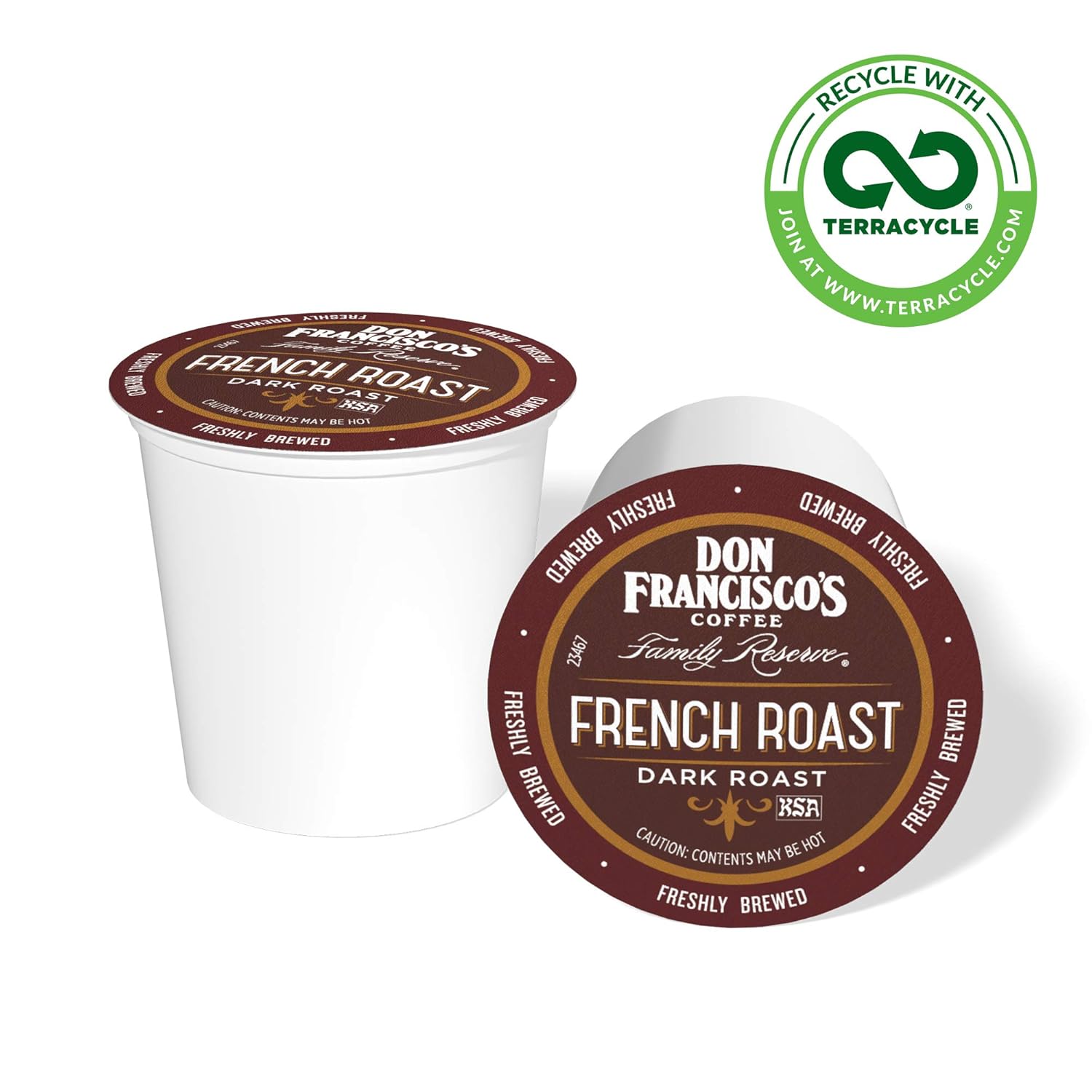 Don Francisco's French Dark Roast (55 Count) Recyclable Single-Serve Coffee Pods, Compatible with Keurig K-Cup Brewers