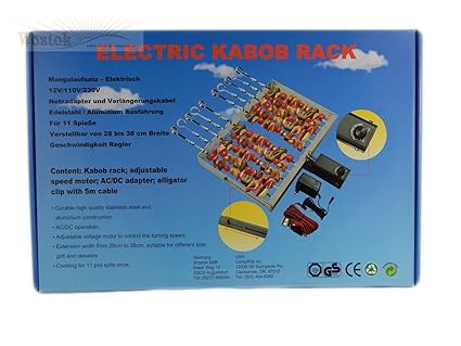 Elektrischer Spießdreher für Grill Mangal 60x30 Extra Starker Motor