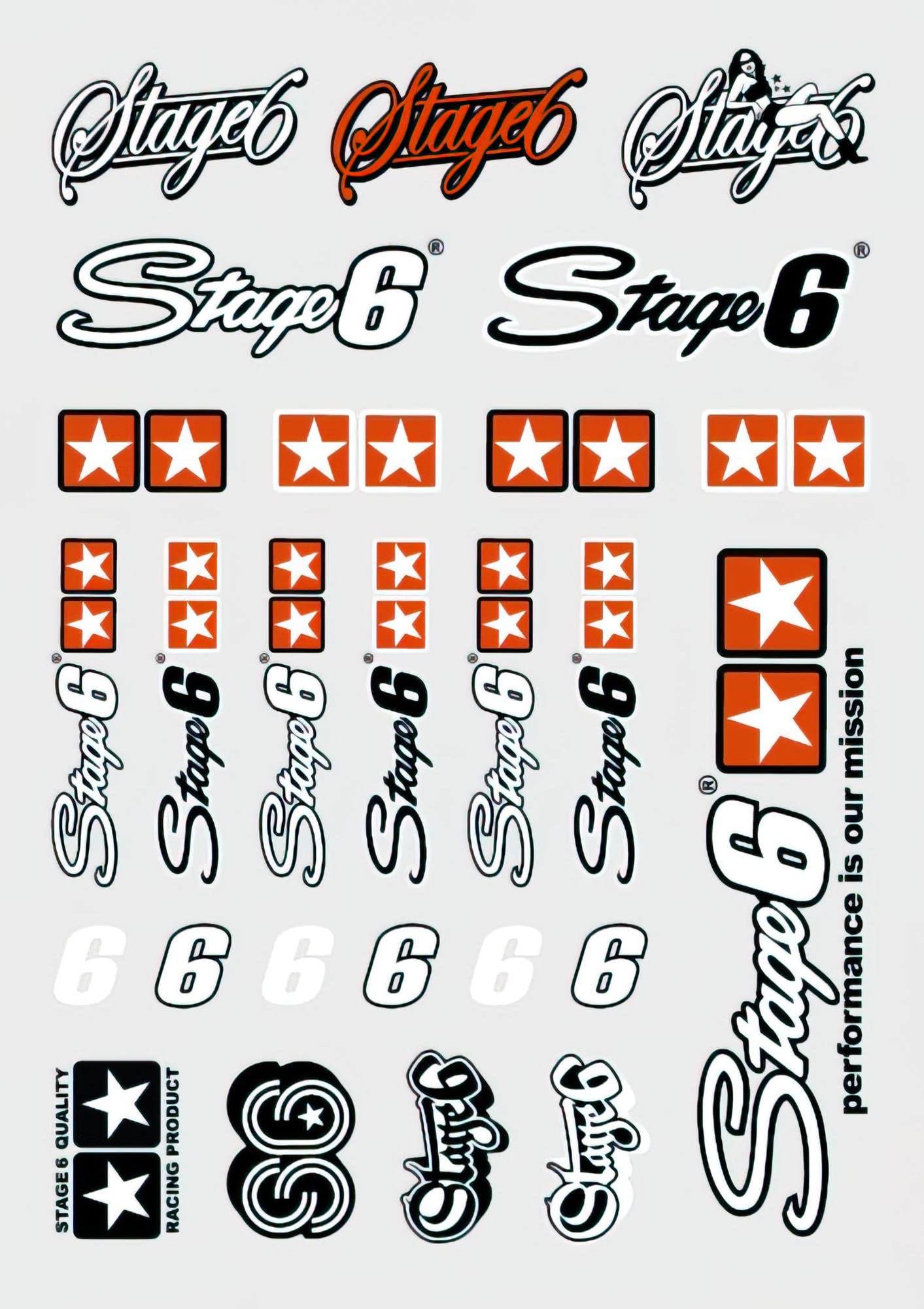 STAGE6 Sticker set Stage6 DIN A4 size