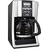 Mr. Coffee 12 Cup Programmable Coffee Maker with Thermal Carafe Option, Chrome