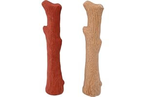 Petstages Dogwood Wood Alternative Dog Chew Toy, Original & Mesquite 2-Pack