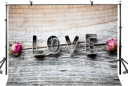 Amazon Hd 7x5ft愛の背景ロマンチックな三次元愛の写真撮影の背景写真スタジオの背景小道具lyxc158 バックペーパー 背景布 通販