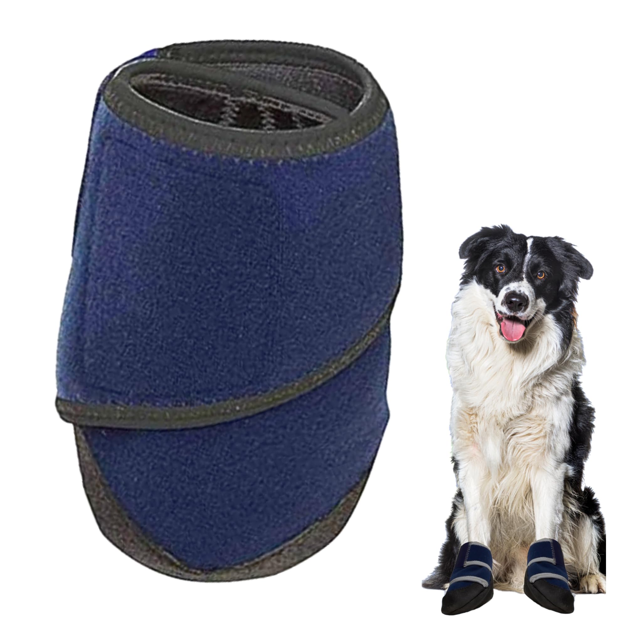 Healers Medical Dog Boot, Strong Hook Closure, Rubber Sole, Machine Washable, Water Resistant x1 Boot Medium