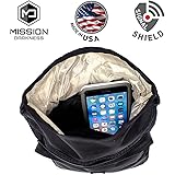 Mission Darkness MOLLE Faraday Pouch - for Law Enforcement and Military. Attaches to Any Bag with MOLLE Webbing. Signal Blocking/Anti-Tracking/Data Privacy for Phones, Tablets, and Other Devices