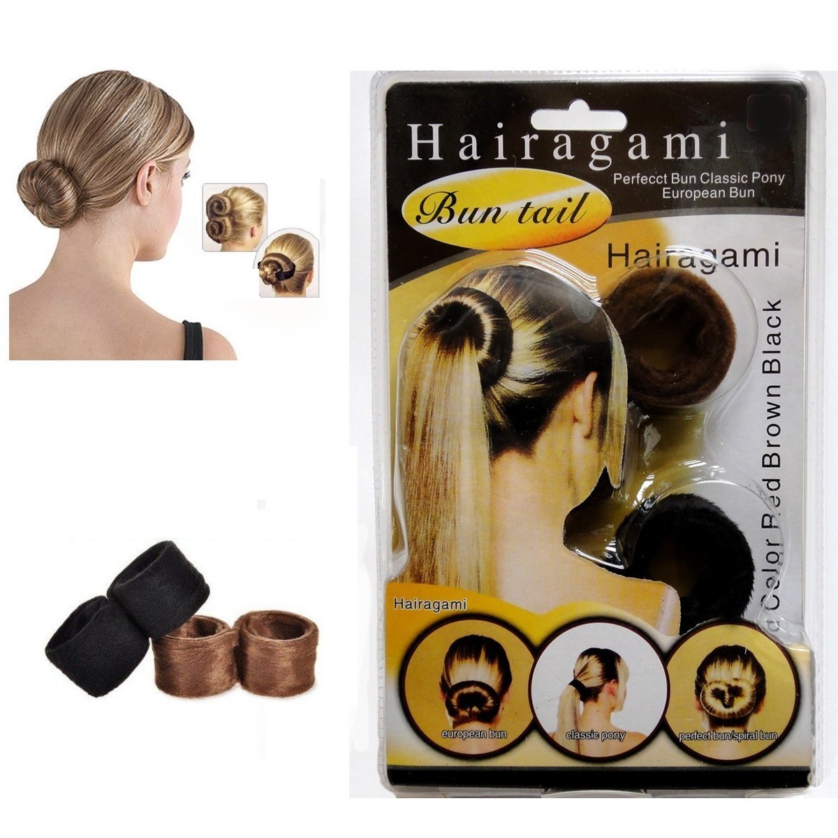Buy Shopping Tadka Hairagami Hair Fashion Bun Updo Fold Wrap