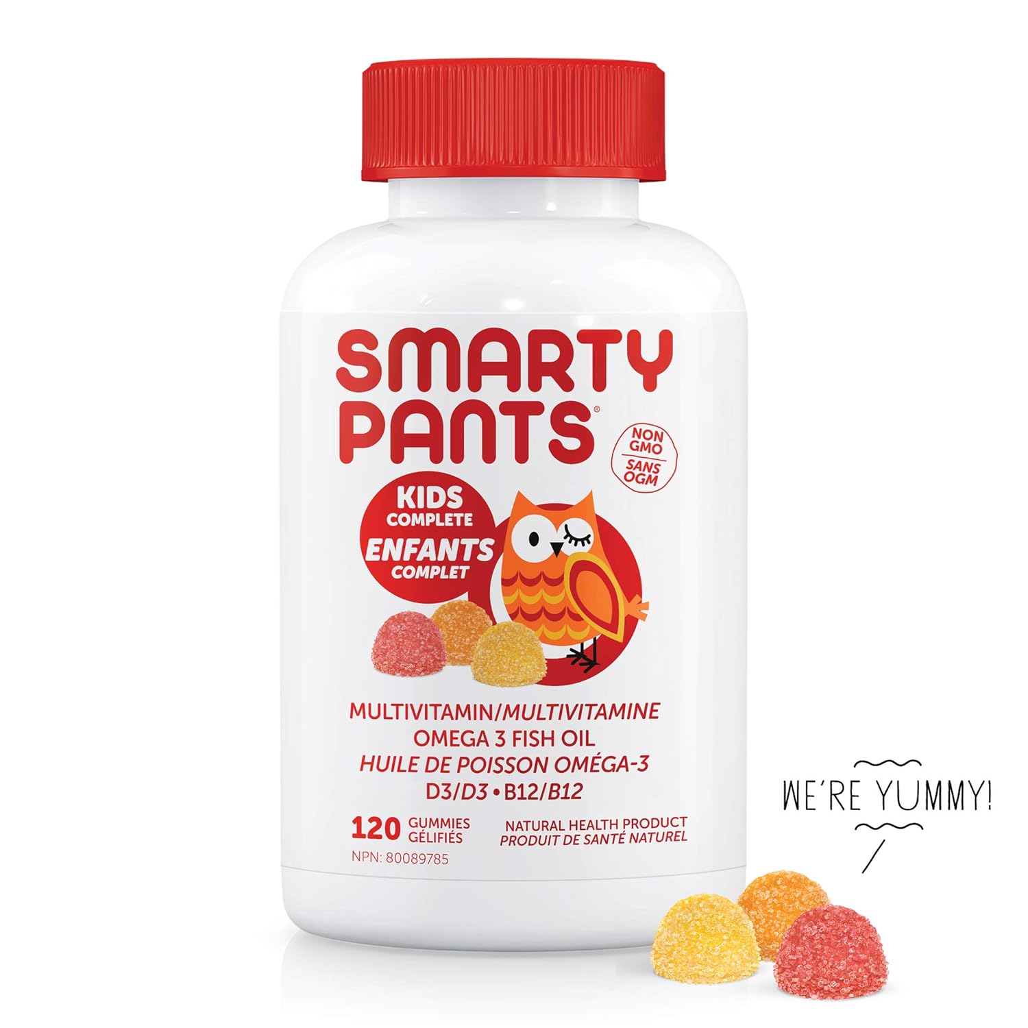 SmartyPants Kids Complete Delicious Multivitamins Gummies for Kids, 120 Count