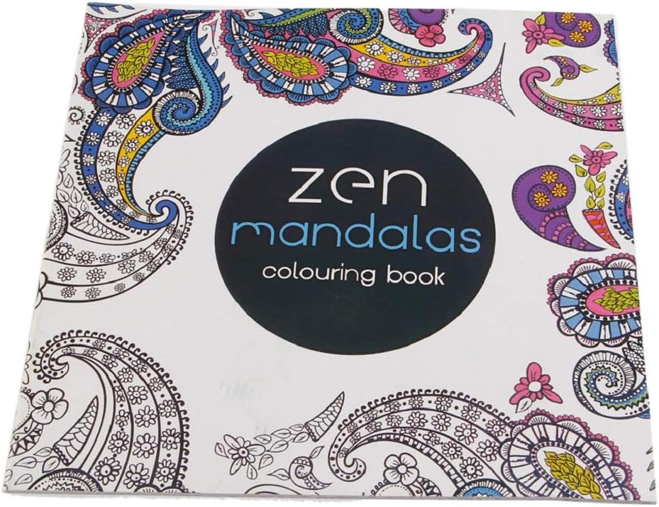 fivekim jackyee Coloring And Coloring Book 18.5X18.5Cm-Mandala English Version Livre pour enfants Graffiti Coloring Book Peinture English Books Zen Mandalas