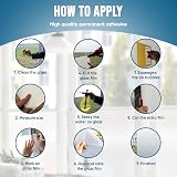 vgoltd Frosted Window Film Self Adhesive Privacy 30 x 100 cm view 3