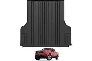 Ecarzo 2025 Upgraded Bed Mat Compatible with 2022-2024 2025 Nissan Frontier Accessories 5 FT (60") Crew Cab Bed Liner TPE Cargo Mats Heavy Duty Rear Trunk Mat All Weather Protection