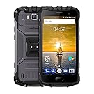 Ulefone Armor 2 5.0 Inch Android 7.0 Unlocked Smartphone - Waterproof Shockproof Dustproof MT6753 64Bit Octa core 1.3GHz 6GB RAM + 64GB ROM 16MP/13MP Camera 4G Dual SIM Mobile Phone Black
