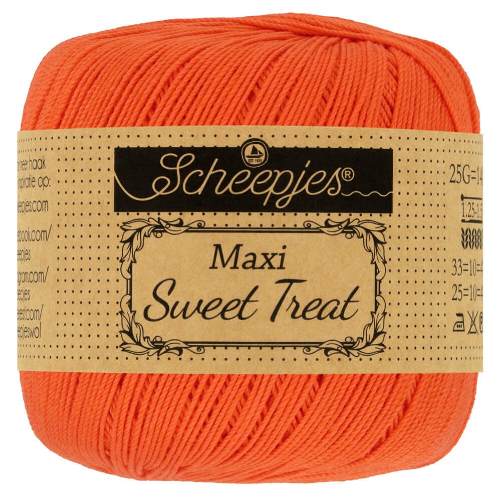 Scheepjes - Scheepjes Maxi Sweet Treat 189 Royal Orange Yarn - 1x25g