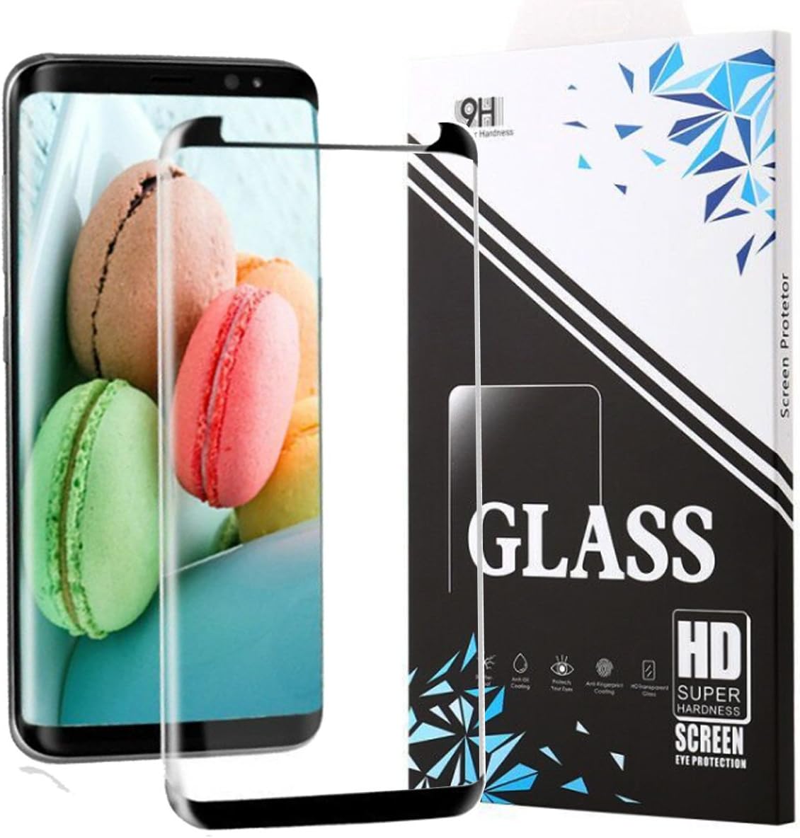 Galaxy S8 Plus Screen Protector,S8 Plus Tempered Glass,Msugar [Case Friendly] Anti-Bubble Ultra Clear Screen Protector for Samsung Galaxy S8 Plus