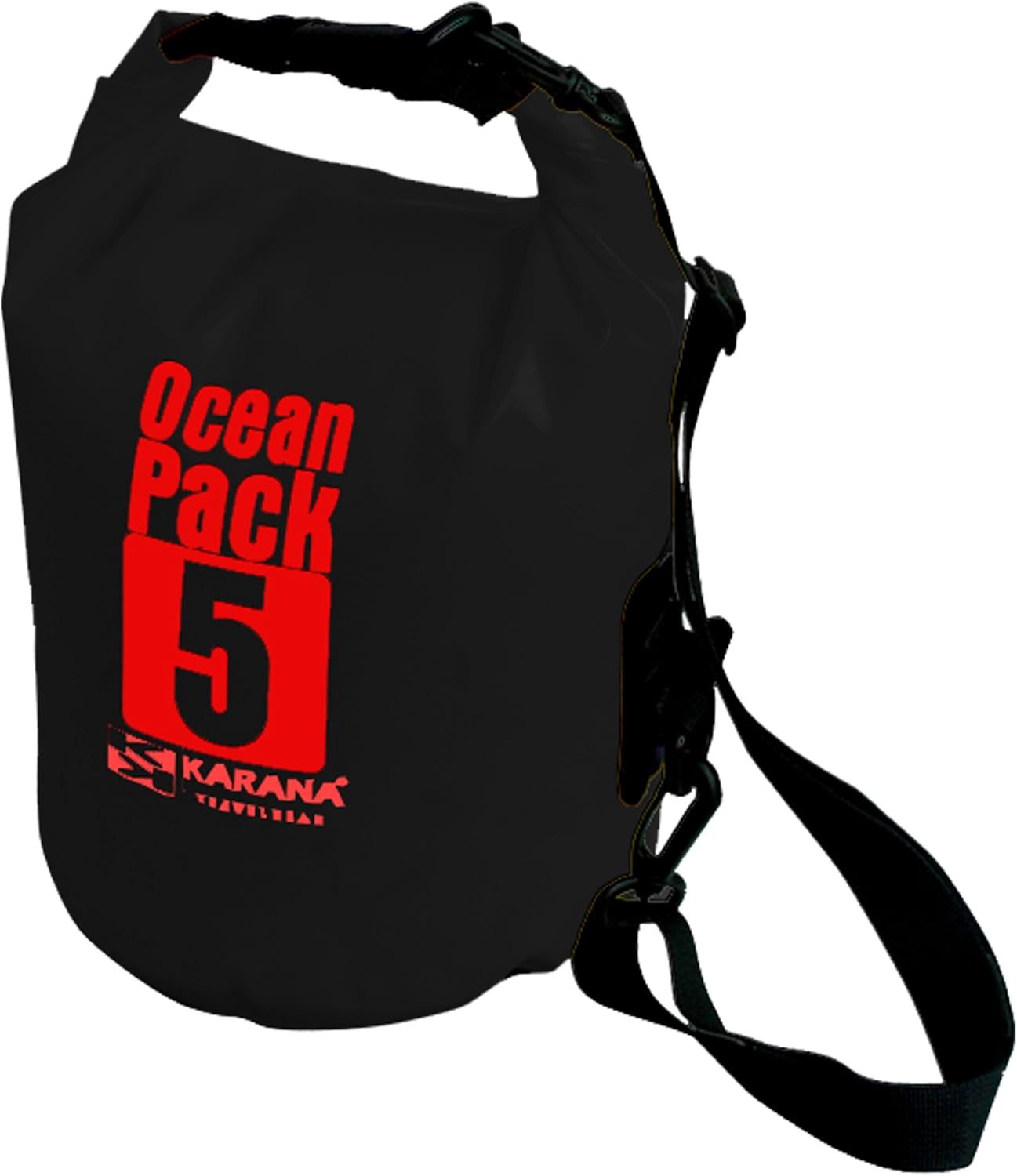 Karana Ocean Dry Pack Day Waterproof Travel Kayak Bag 5 Litre 5L Black
