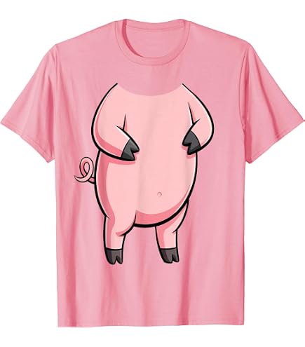 Amazon.com: Pig Face Shirt Adult Kids Men Women Pig Face Costume T