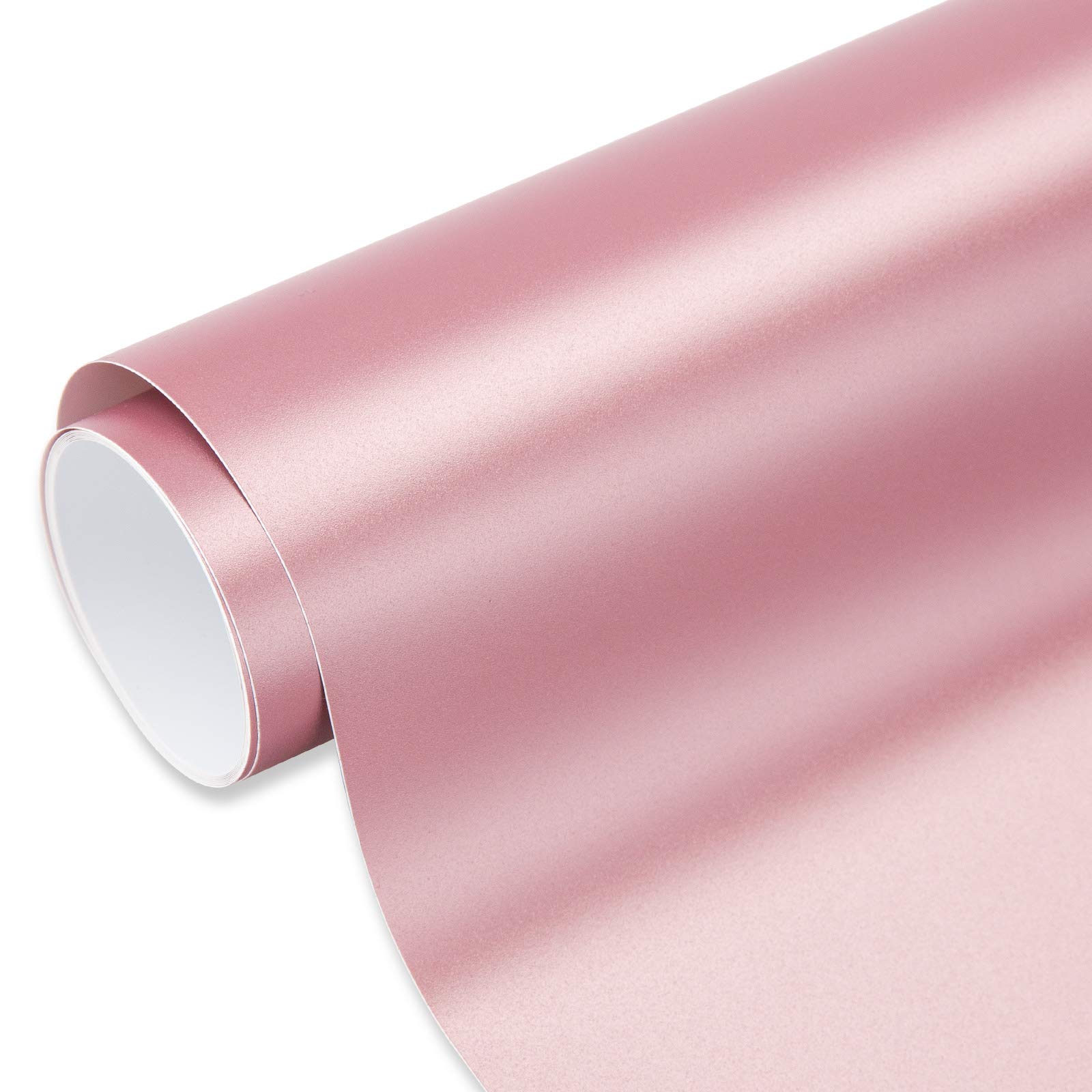 VINYL FROG Matte Rose Gold Permanent Adhesive Vinyl Roll 30.5x305cm For Bottle And Glass Decoration
