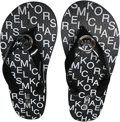 michael kors flip flops womens black