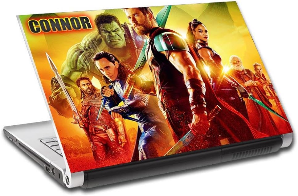 Thor Ragnarok Hulk Personalized LAPTOP Skin Decal Vinyl Sticker NAME Marvel L695, 15.6"