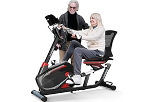HARISON Pro Recumbent Exercise Bike 400 lbs Capacity, Magnetic Recumbent bike for Adult and Seniors, Recumbent Stationary bike for Home with Smart Bluetooth App, 2 in 1 LCD Monitor and Tablet Holder