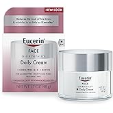 Eucerin Q10 Anti-Wrinkle Face Cream, Unscented Face Cream for Sensitive Skin, 1.7 Oz Jar
