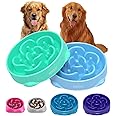 YINEYA 4 Cups Slow Feeder Dog Bowls Large Breed, Anti-Choking Pet Supplies, Maze Dog Food Bowl, Puzzle Feeder That Slow Down Eating 2PCS