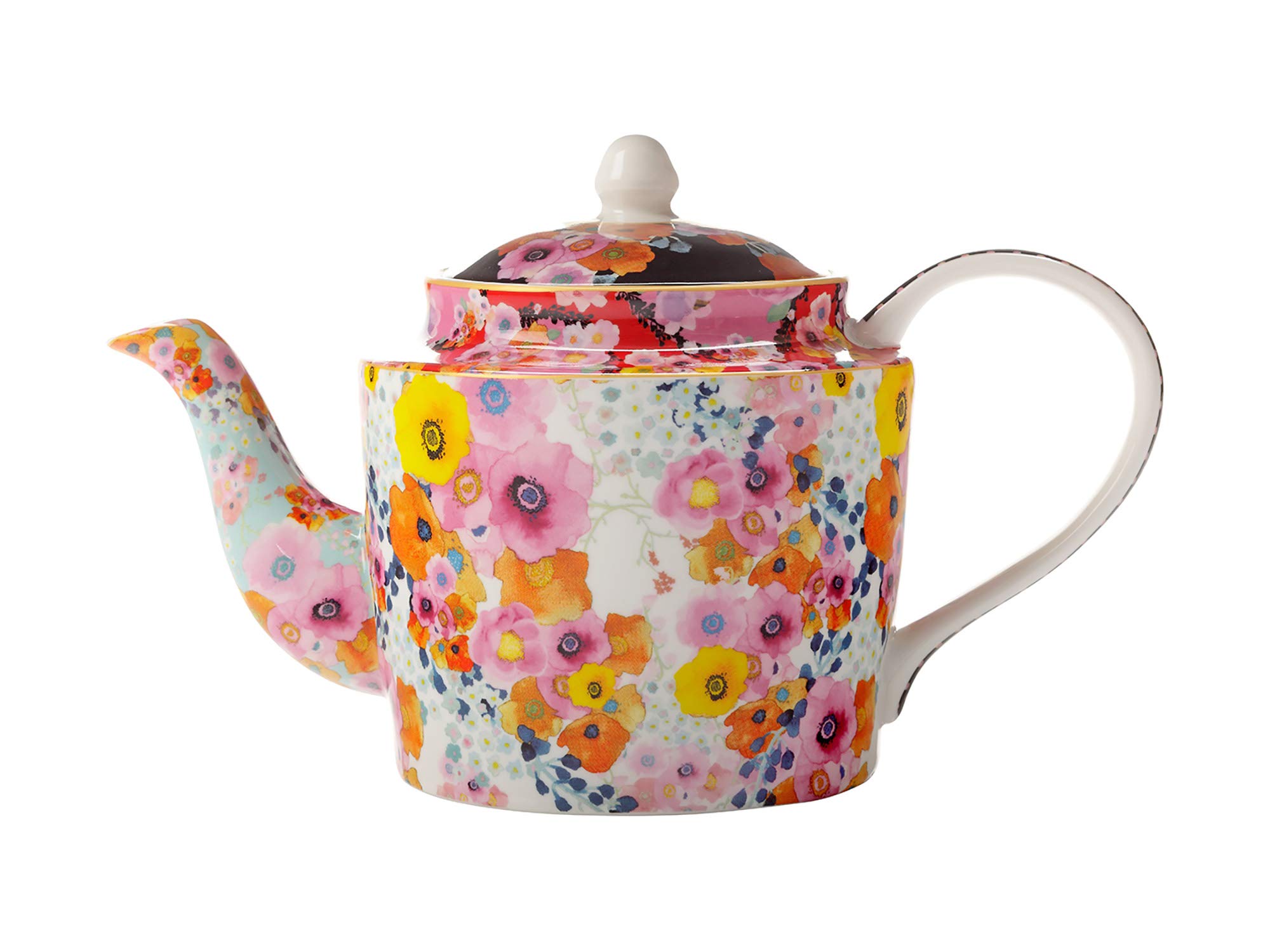 Maxwell & Williams Cashmere Bloems Floral Teapot, Gift Boxed, Bone China, Multi Colour, 750 ml