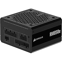 CORSAIR RM850e (2025) Fully Modular Low-Noise ATX Power Supply with 12V-2x6 Cable – ATX 3.1 & PCIe 5.1 Compliant, Cybenetics 